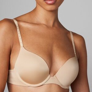 SAVAGE X FENTY New Microfiber Push-up Nude Cream Bra - Wired Padded